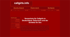 Desktop Screenshot of callgirls.info